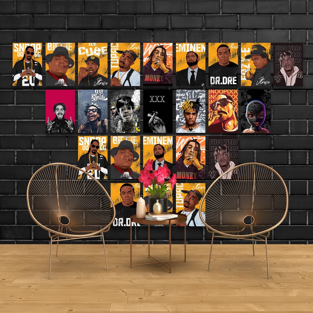 Jual (16Pcs) Poster Aesthetic Repper Ukuran A6 A5 A4 aesthetic wall ...