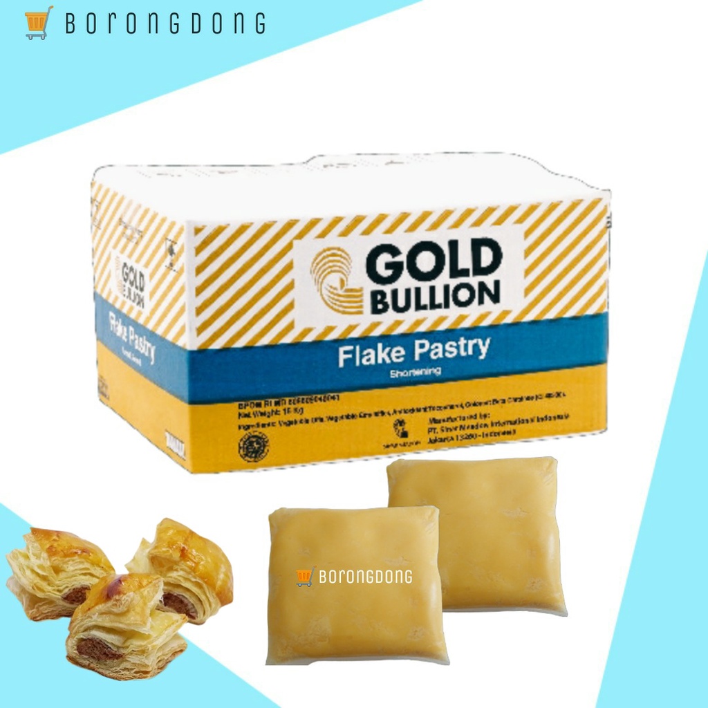 Jual Gold Bullion Flake Pastry 500gr / Shortening / Korsvet | Shopee ...