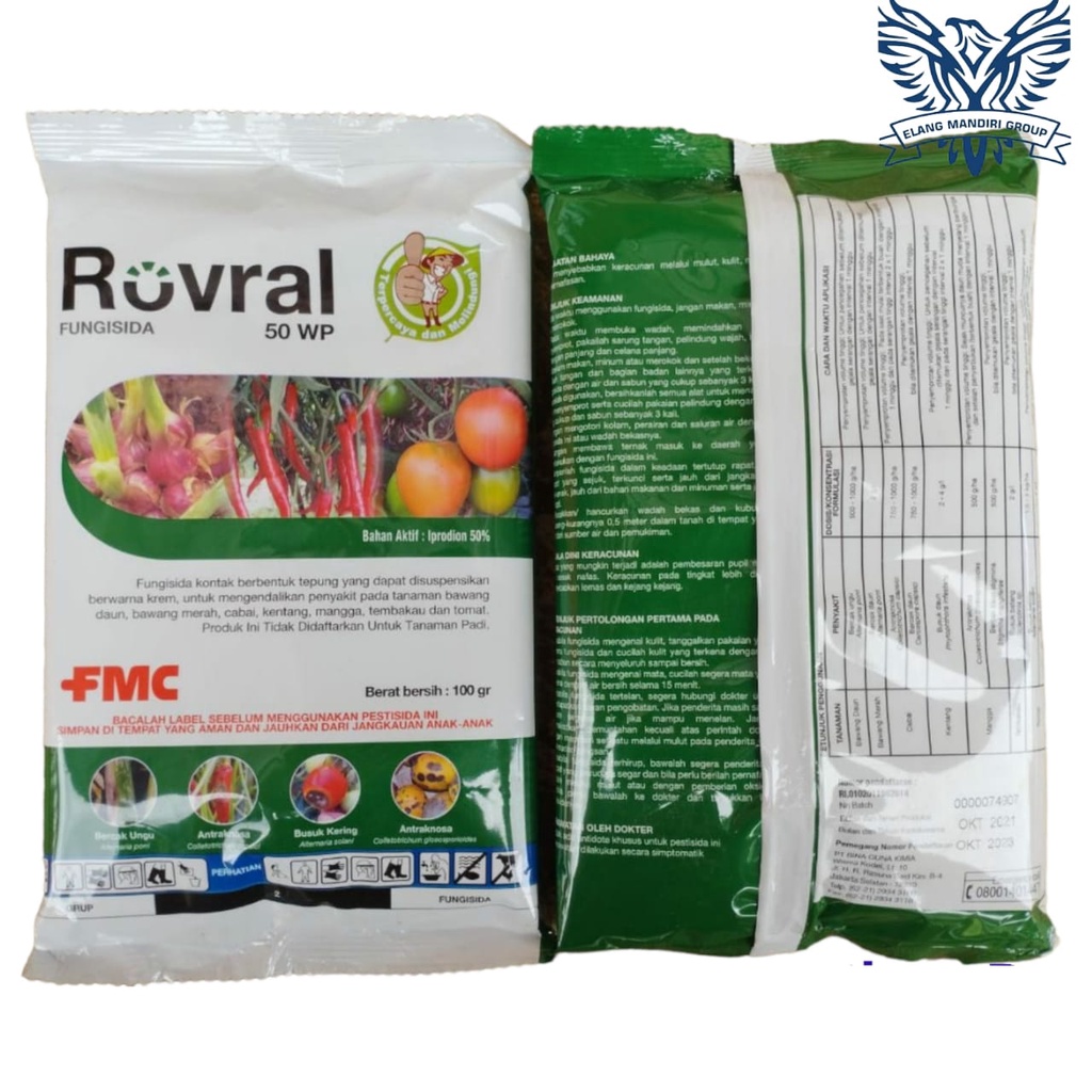 Jual Rovral 50WP 100 Gram Fungisida Iprodion 50% Mencegah Penyakit ...