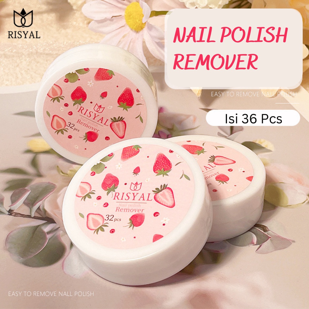 Jual Citadeal RISYAL Nail Remover, Penghapus Cat Kuku Isi 32Pcs Shopee Indonesia