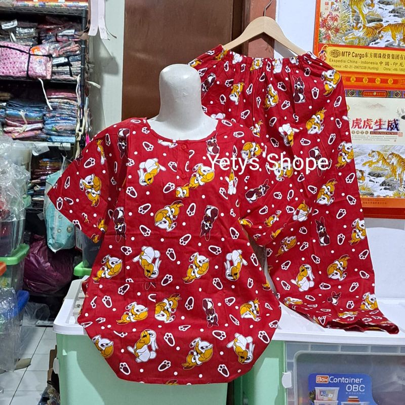 Jual LD110 Baju Tidur Piyama Imlek Shio Kelinci Rabbit Bunny 2023 ...