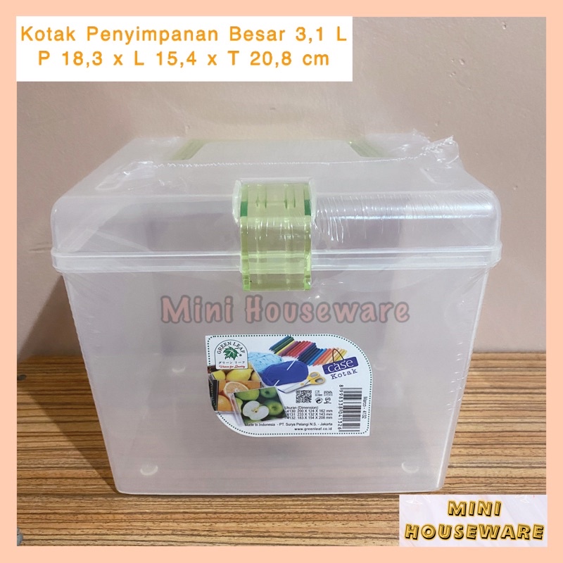 Jual Kotak Penyimpanan Serbaguna Kotak Masker Green Leaf 4130 4131 4132 Shopee Indonesia 3490