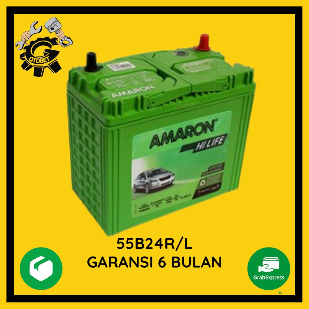 Jual aki mobil daihatsu terios AMARON Hi-Life 55B24R/L aki kering