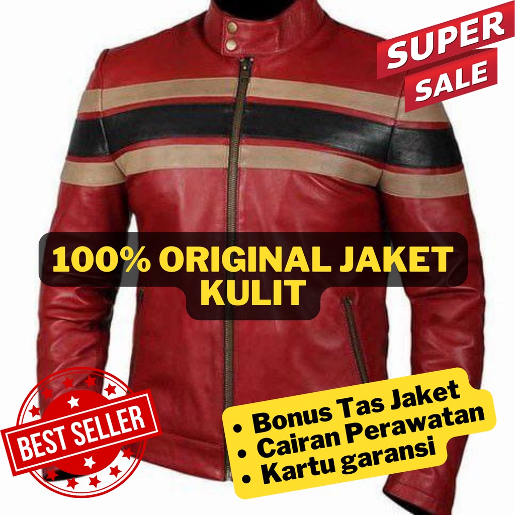 Jual Jaket kulit pria jaket kulit asli pria original jaket kulit motor