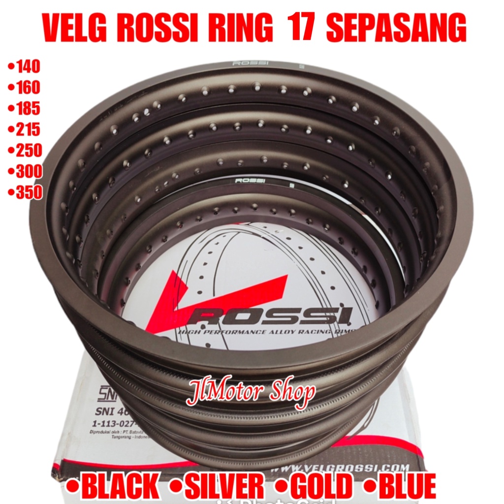 Jual PELEK VELG ROSSI RING 17 140 140 / 140 160 / 160 185 / 185 215 /