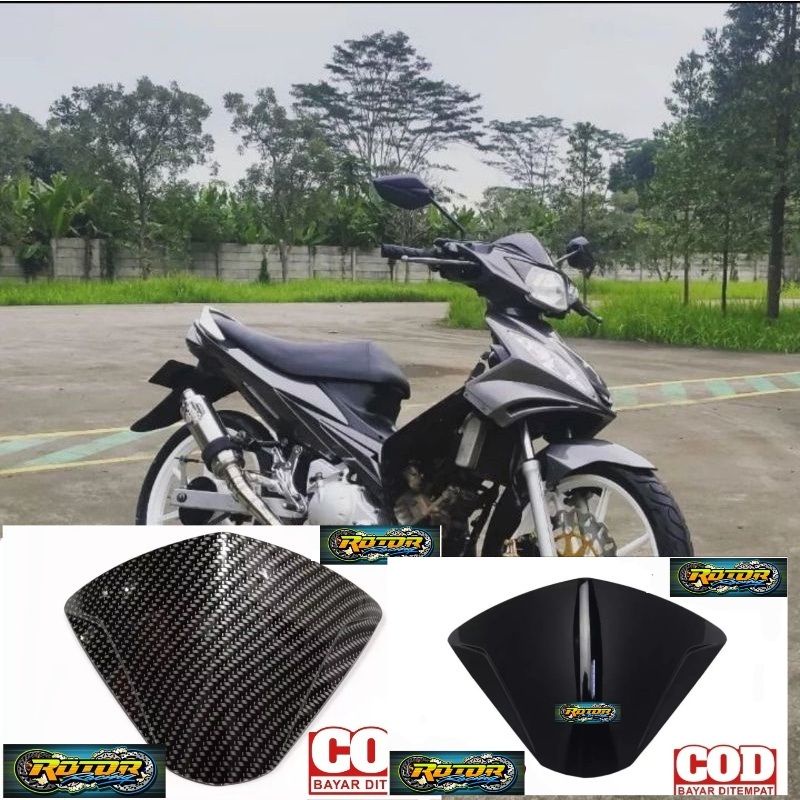 Jual Visor variasi yamaha jupiter mx old mx lama carbon dan hitam bahan