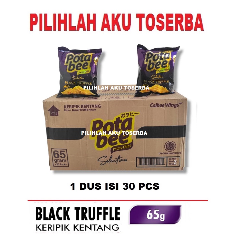 Jual Potabee Keripik Kentang BLACK TRUFFLE - (HARGA 1 DUS ISI 30 PCS ...