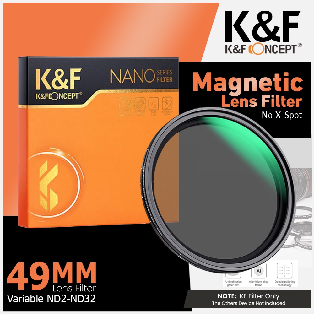 Jual KNF Concept 49mm Lens Filter Magnetic Variable NDX ND2-32 K&F ...