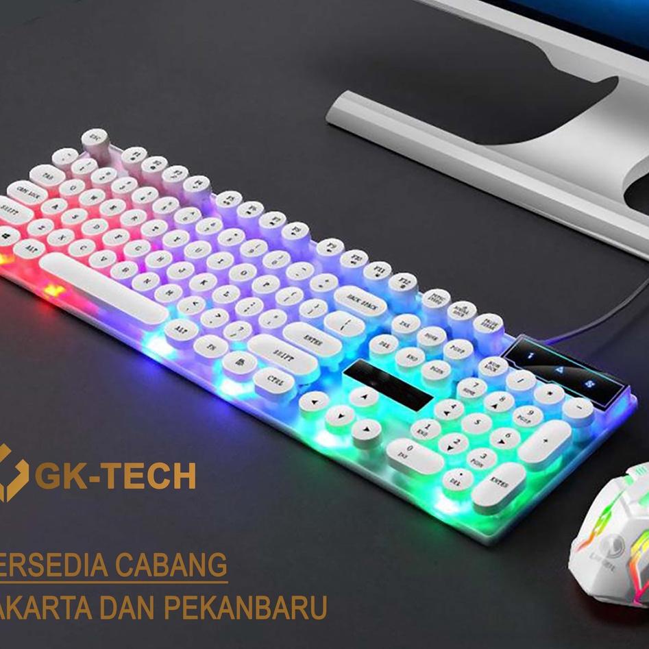Jual Bonkyo Paket Gaming Keyboard dan Mouse RGB / Set Gaming Mouse dan