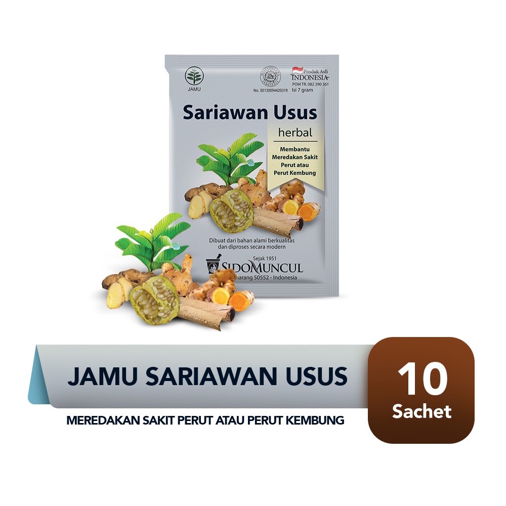 Jual Jamu Sariawan Usus Sido Muncul Isi 10 Sachet Untuk Meredakan Perut Kembung Shopee Indonesia 9094