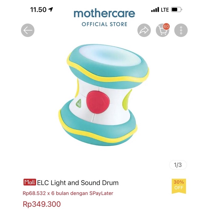 Early learning centre light shop and sound drum