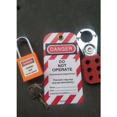 Jual Lockout Tagout Kit-Safety Lockout Padlocks Loto Hasps Lockout ...