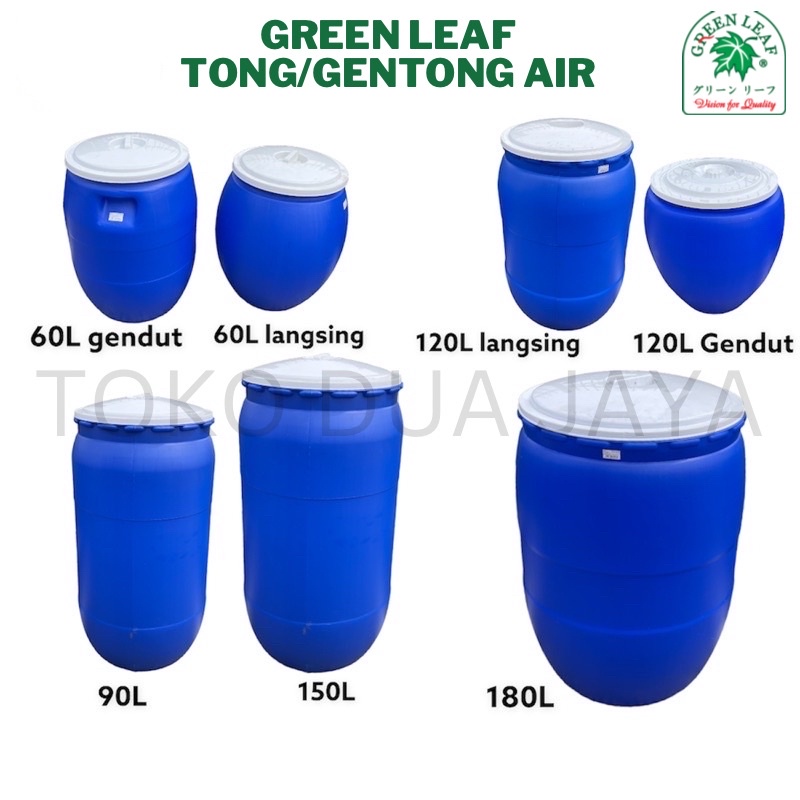 Jual Tong Air Tong Air Kran Green Leaf 60 90 120 150 180 230 Liter Shopee Indonesia 4830
