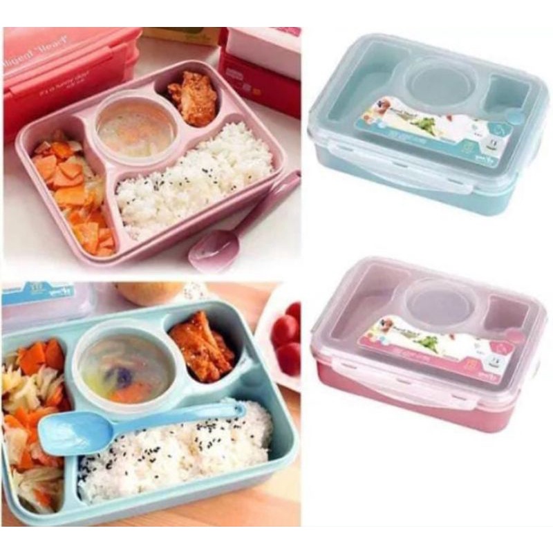 Jual Lunch Box 4 Sekat ada tempat kuah | Shopee Indonesia