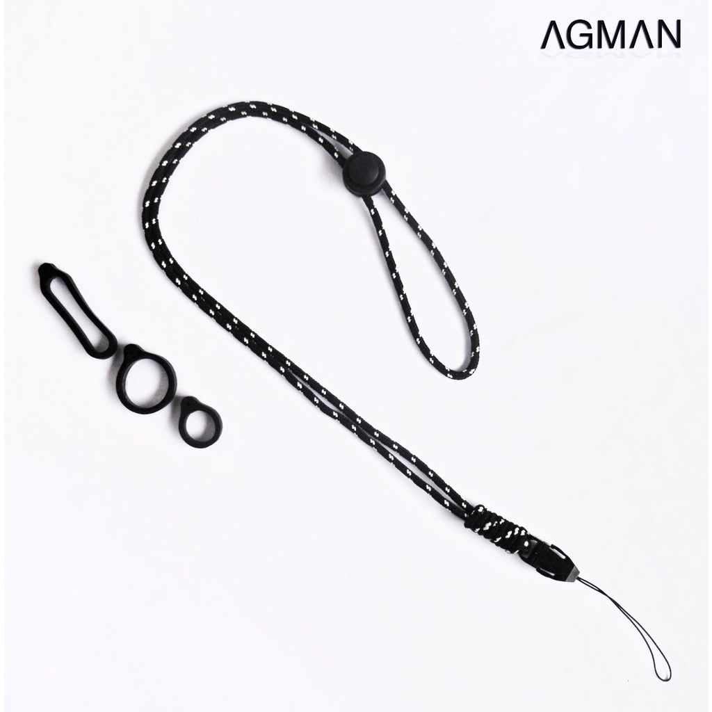 Jual AGMAN Lanyard + Karet Oring 13mm, 20mm, 40mm Bisa Untuk Hand Phone ...