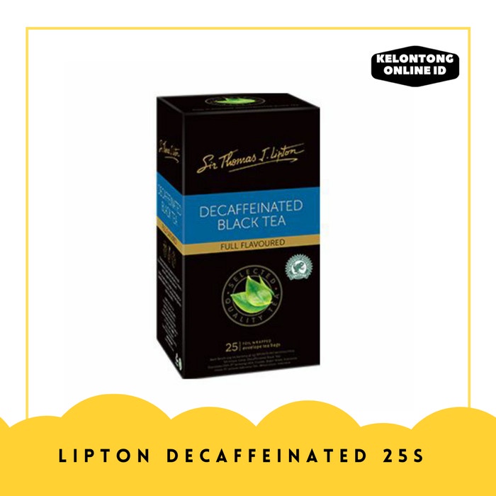 Jual TERMURAH Lipton Decaf Black Tea Isi 25 Sachet x 2gr [Teh Celup