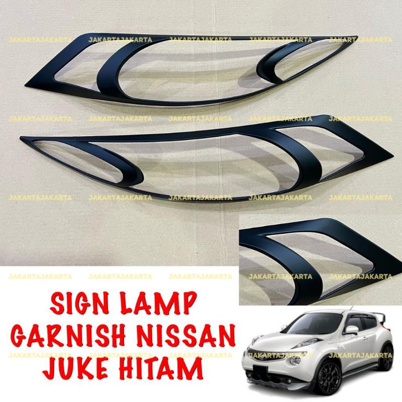 Jual Garnish List Lampu Senja Nissan Juke Sign Lamp Chrome Hitam Dop