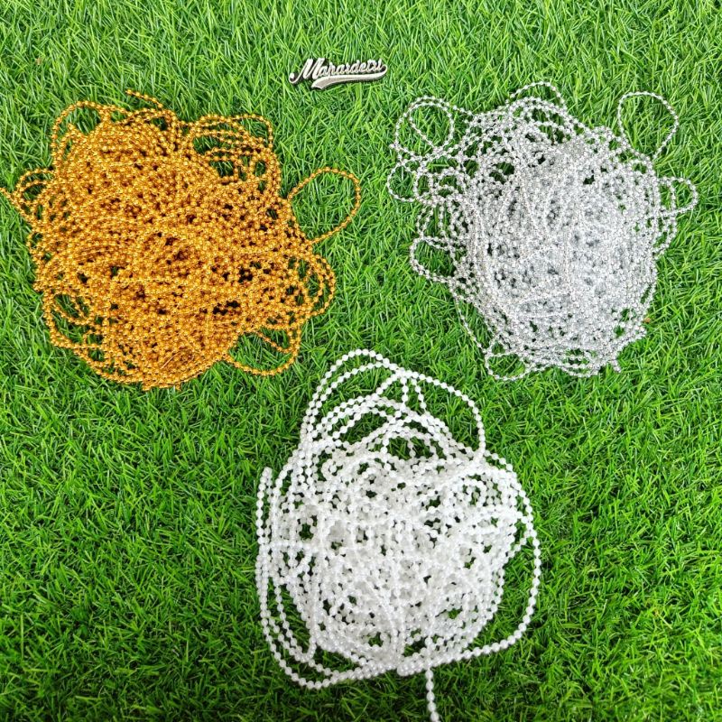 Jual Parel Renteng Mutiara Lada diameter 3 mm bahan isi hiasan Dekorasi ...