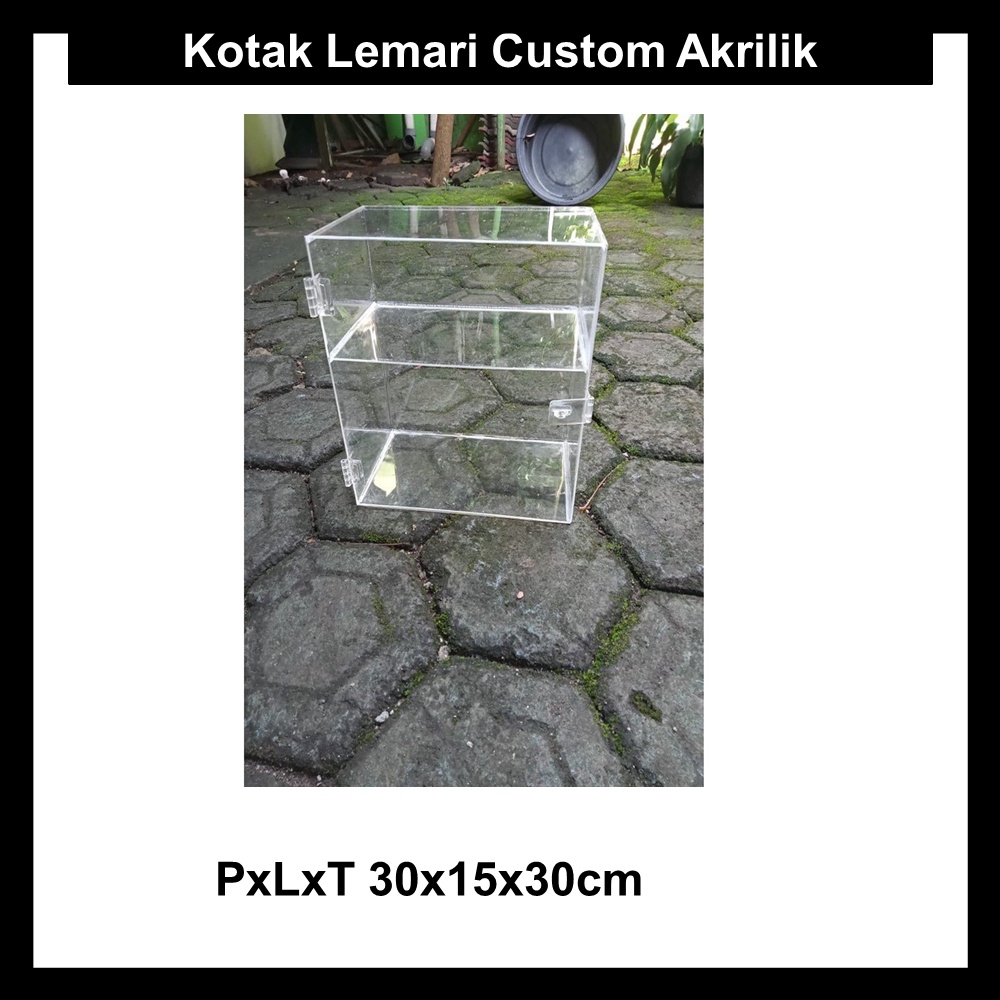 Jual Kotak Lemari Custom Akrilik PxLxT 30x15x30cm | Shopee Indonesia