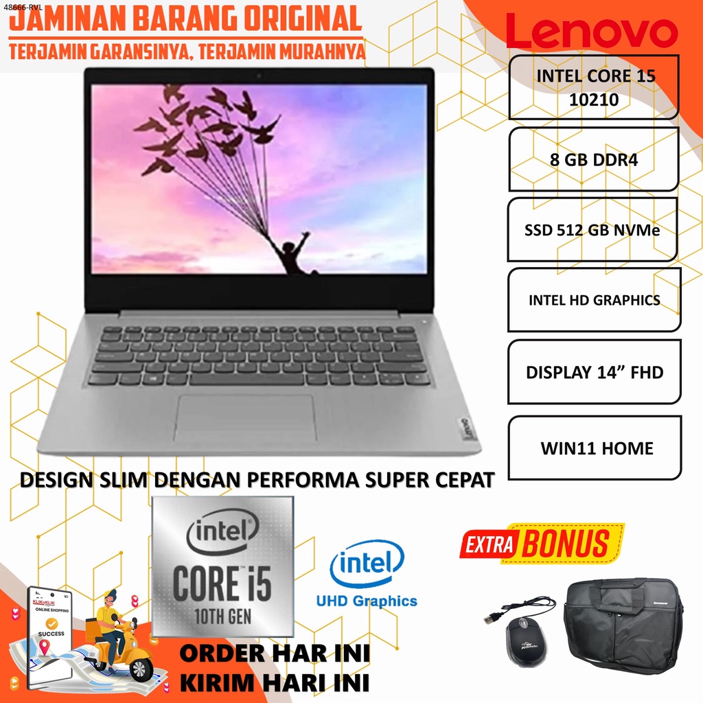 Jual LAPTOP GAMING LENOVO IDEAPAD SLIM 3i 14 INTEL I5 10210U 20GB 512GB ...