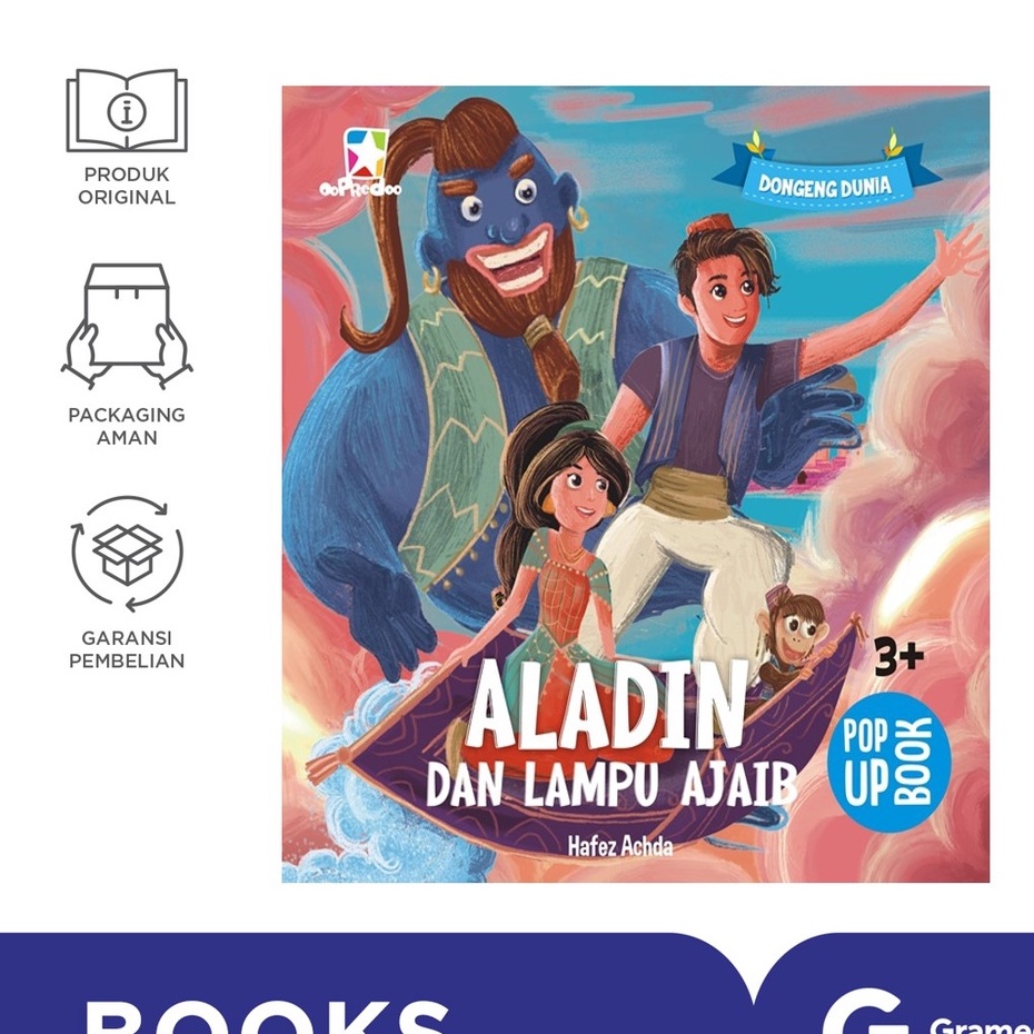 Jual Opredo Pop Up Book Seri Dongeng Dunia : Aladin dan Lampu Ajaib ...