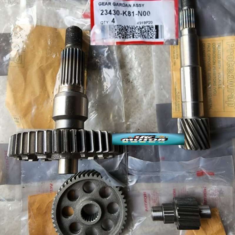 Jual GIGI RASIO GARDAN AS PULLEY + AS RODA BELAKANG ORI HONDA BEAT POP ...