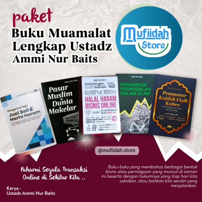 Jual Paket Buku Muamalah Lengkap Ustadz Ammi Nur Baits | Shopee Indonesia