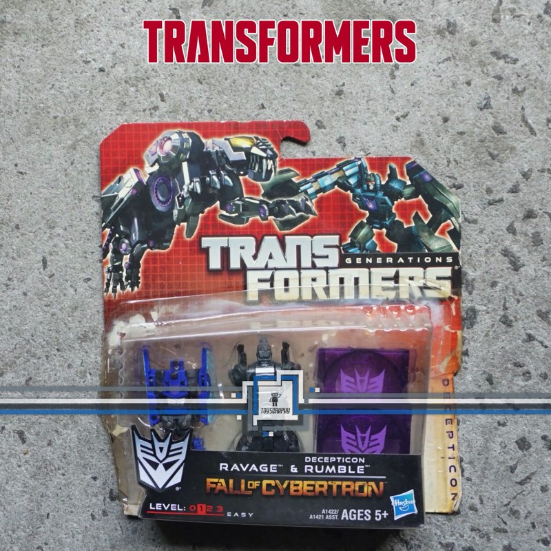 Jual Transformers Fall Of Cybertron Soundwave Cassette Disc Ravage ...