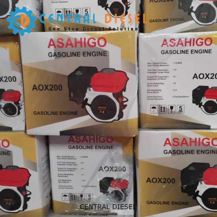 Jual Mesin penggerak/ Gasoline engine Asahigo AOX200 7,5 PK | Shopee ...
