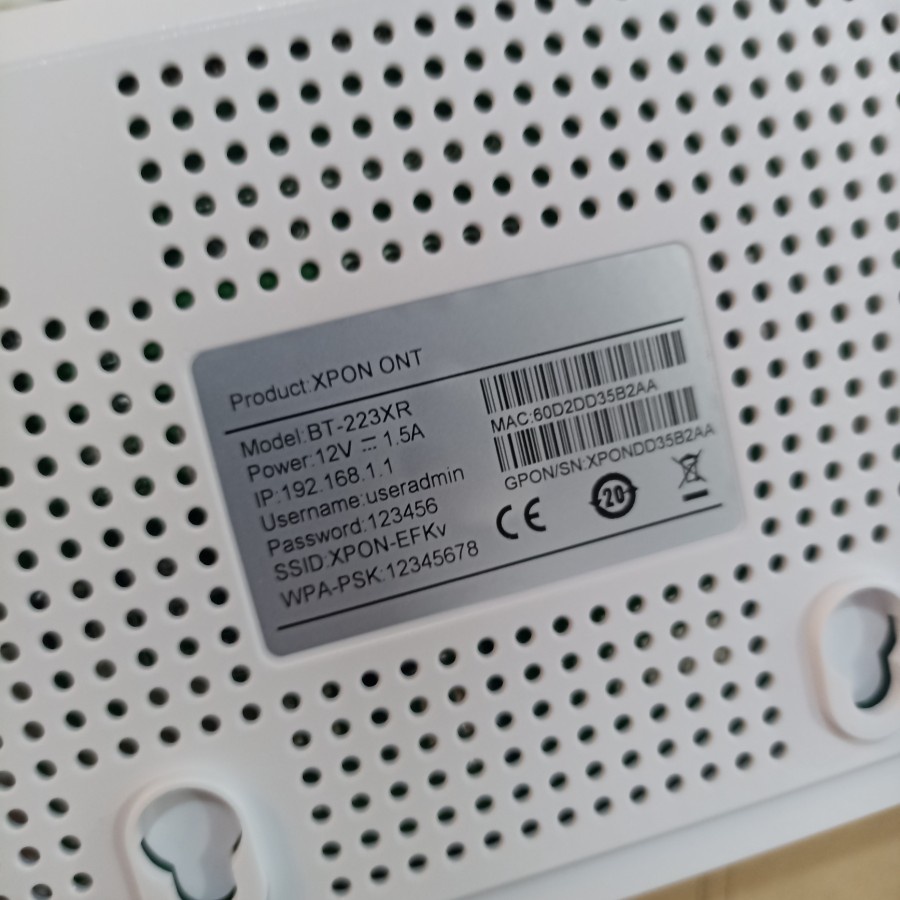 Jual MODEM ONT XPON BT-223XR EPON/GPON 1GE+1FE+WIFI 2,4G 5DBI BARU ...
