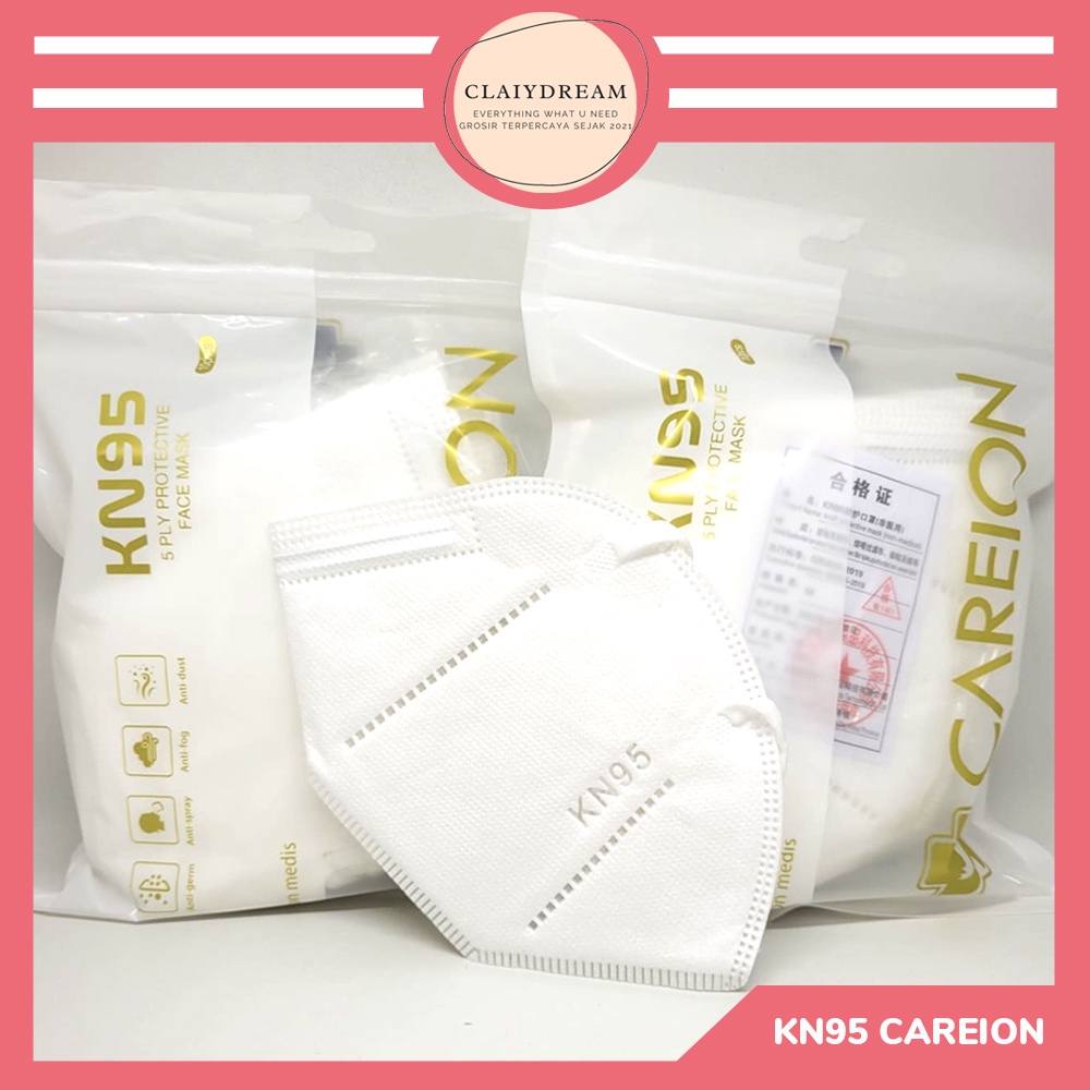 Jual MASKER KN95 WEMASK/CAREION ISI 10 IZIN KEMENKES | Shopee Indonesia