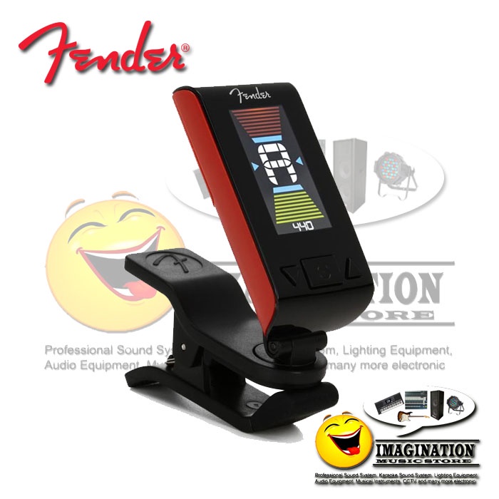 Accordatore Fender Original - Cromatico A Vibrazione Con LCD | Per Chitarra, Basso, Ukulele