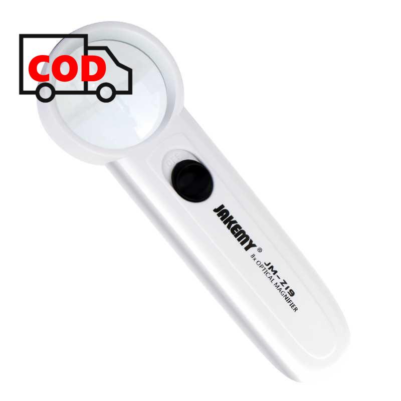 Jual Kaca Pembesar 8X Zoom Dengan Senter LED Magnifier Tulisan Kecil ...