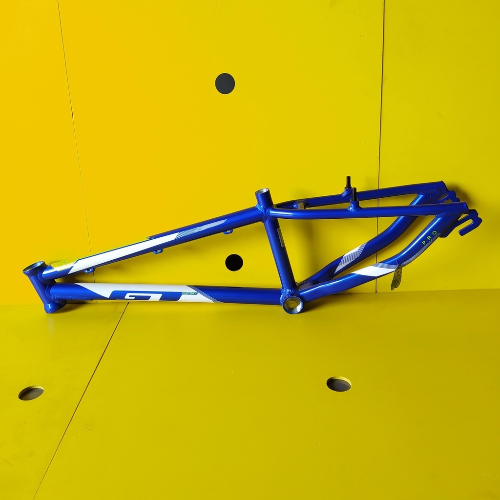 Jual Frame Sepeda BMX GT Speed pro alloy Blue Yellow Fluo Original Shopee Indonesia