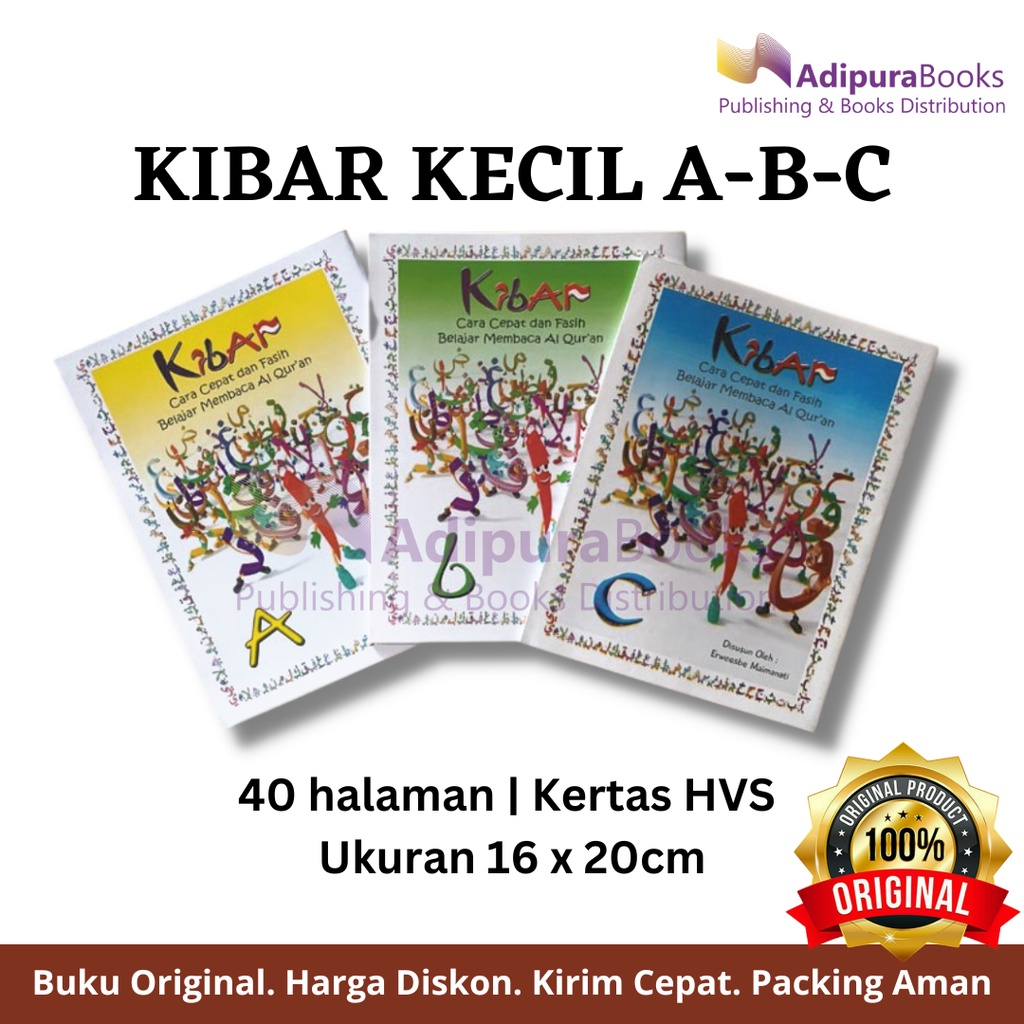 Jual Adipurabooks - Buku KIBAR Kecil A-B-C [Cara Cepat & Fasih Belajar ...