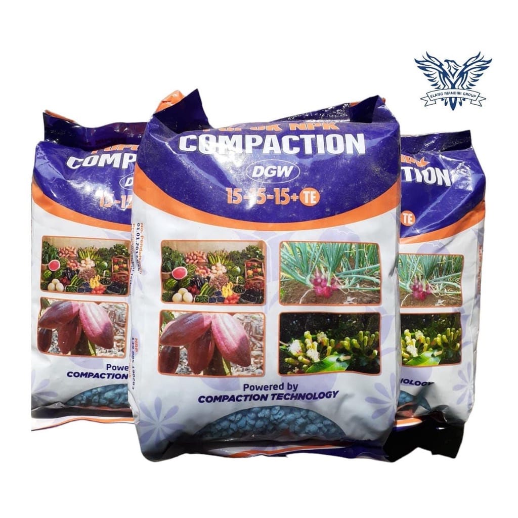 Jual Pupuk NPK 15 15 15 Compaction DGW 15 15 15 + TE 1 Kg | Shopee ...