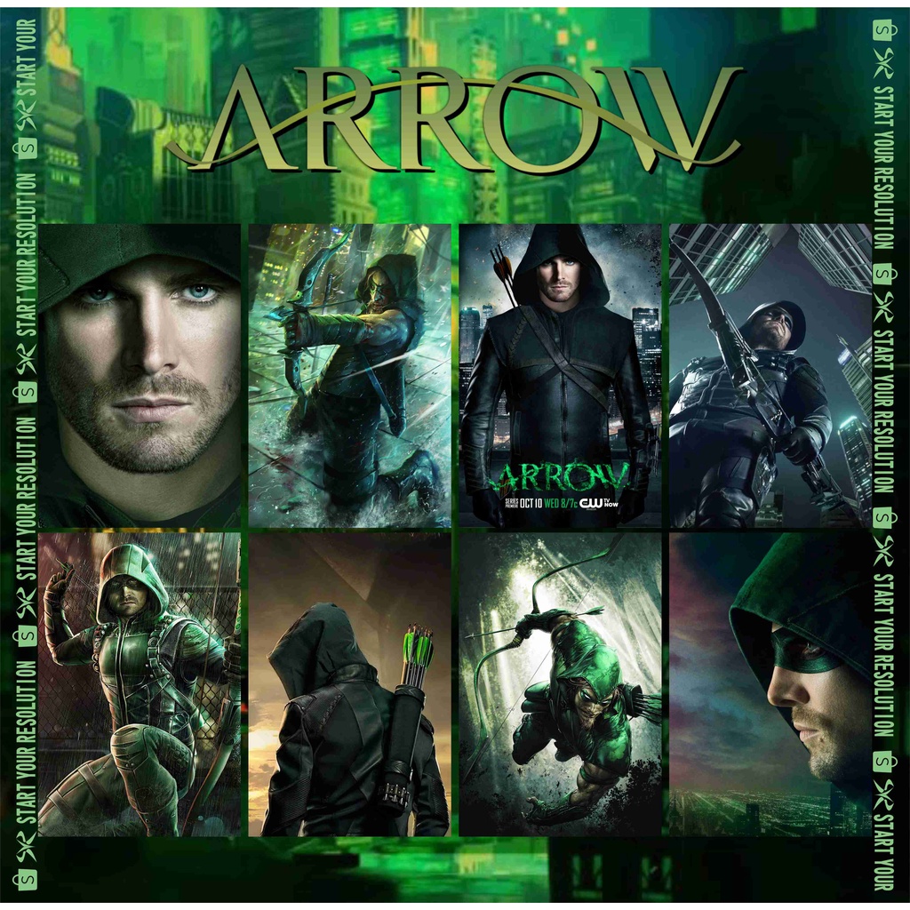 Jual Poster Film Dc Comics Green Arrow Oliver Queen Stephen Amell