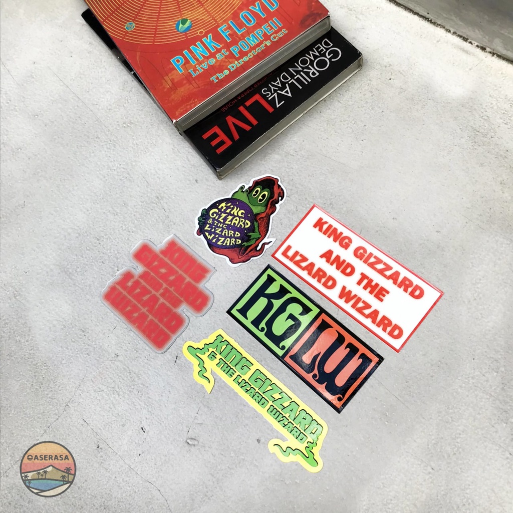 Jual STICKER SET BAND KING GIZZARD AND THE LIZARD WIZARD 5pcs | STICKER ...