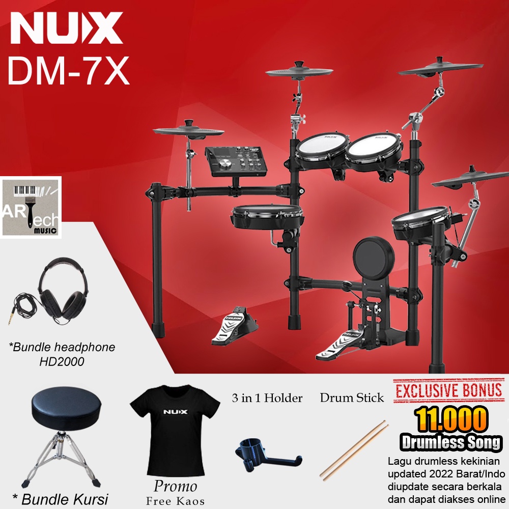 Jual Drum Elektrik NUX DM 7X / DM7X / DM7 X Electric Drum Shopee
