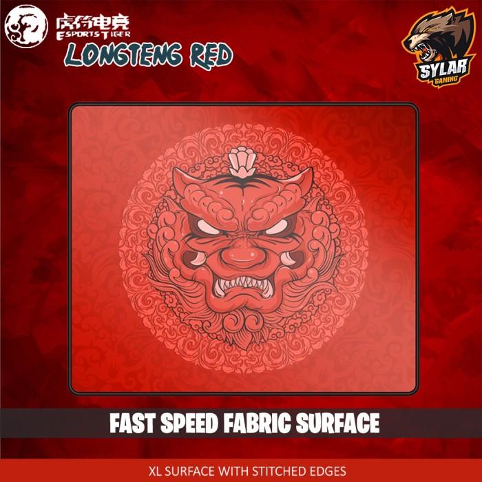 Jual Tiger Arc Longteng Red Gaming Mousepad Shopee Indonesia