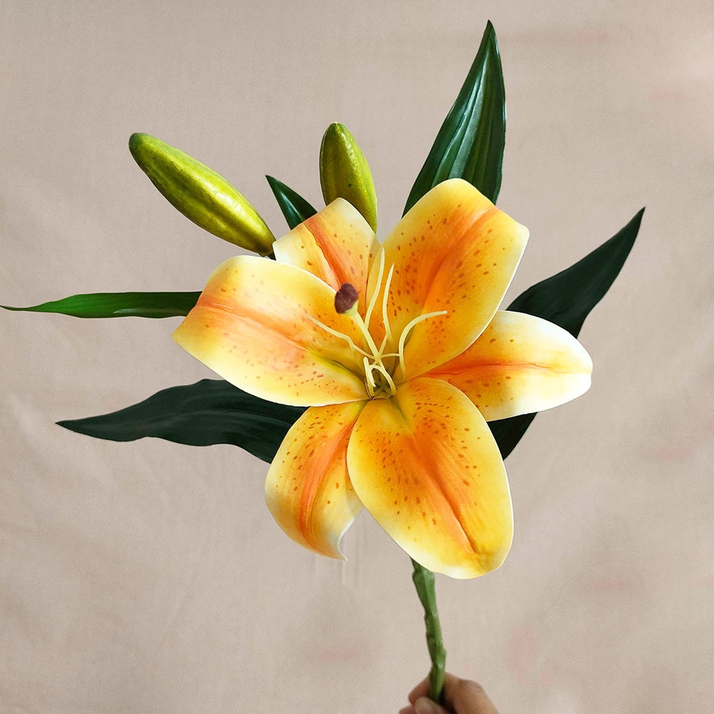 Jual Real Touch Lily Flower Bunga Lily Imitasi Latex Artificial