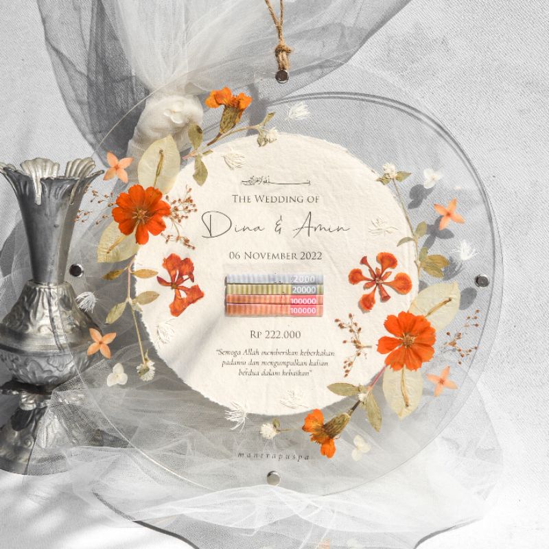 Jual Mahar Frame D30-BACKGROUND akrilik bingkai pernikahan acrylic