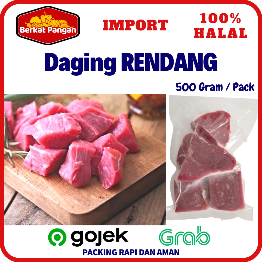 Jual Daging sapi rendang impor 500gr / Rump beef 500gr | Shopee Indonesia