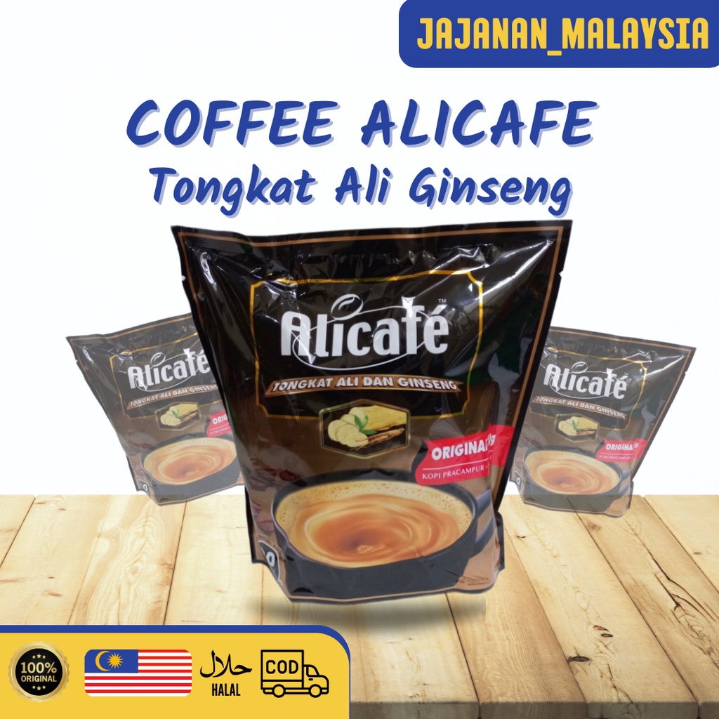 Jual Coffee Alicafe Tongkat Ali dan gingseng Original Instant 3in 1 isi