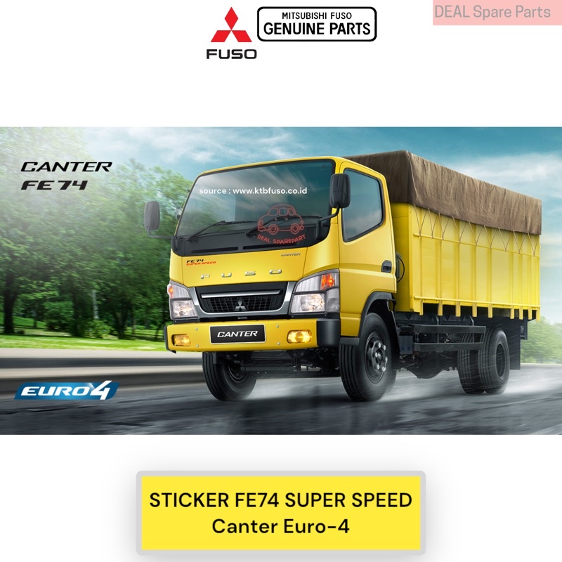 Jual Sticker Stiker Label FE74 SUPER SPEED Original Mitsubishi Canter ...