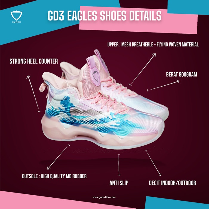 Jual Sepatu Basket Guard Gd3 Eagles / Sepatu Basket Original | Shopee ...