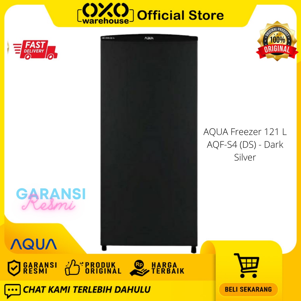 Jual Aqua Freezer Aqf S Ds Dark Silver Pintu L Rak Low Watt Garansi Resmi Shopee