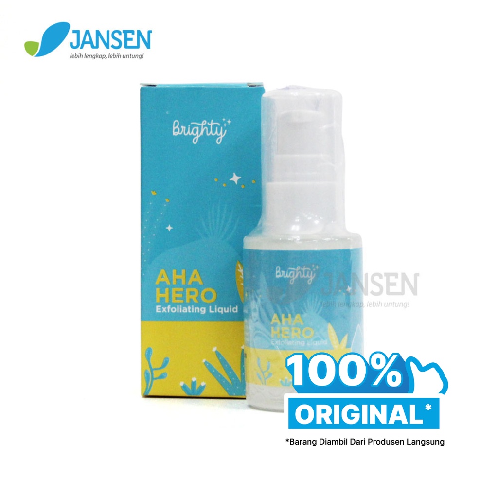 Jual Brighty AHA Hero Exfoliating Liquid Serum Pencerah dan Pemutih Ketiak / Jerawat Punggung