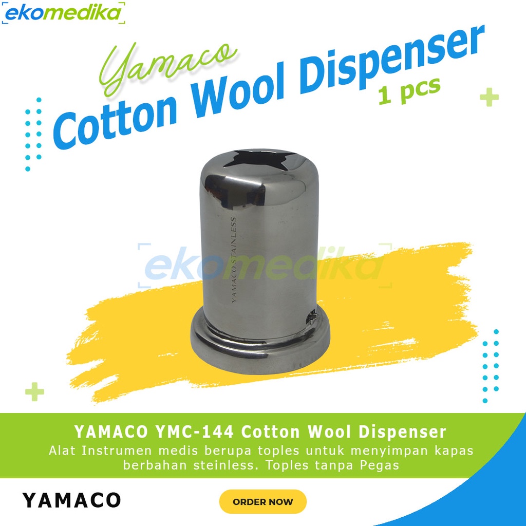 Jual YAMACO YMD144 Cotton Wool Dispenser (Toples Kapas Tanpa Pegas