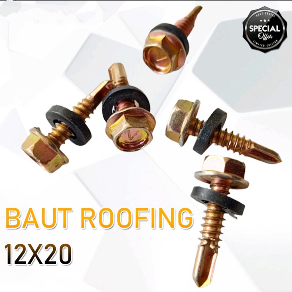 Jual 1 dus Baut Roofing isi 800pcs baut Self Drilling Screw 1kotak ...